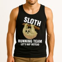 Sloth Running Team Let's Nap Instead Tank Top