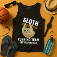Sloth Running Team Let's Nap Instead Tank Top