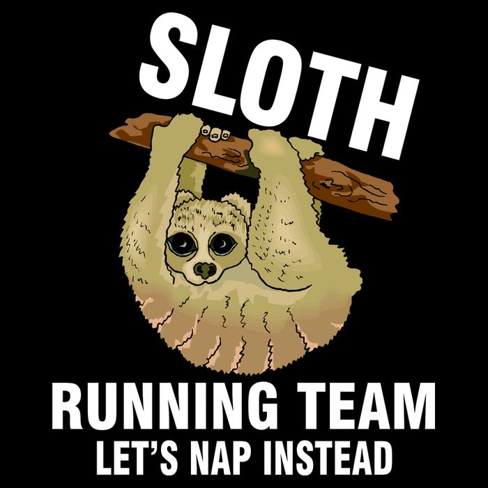 Sloth Running Team Let's Nap Instead Toddler T-Shirt