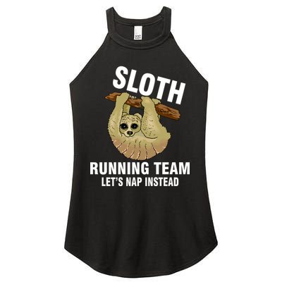 Sloth Running Team Let's Nap Instead Women's Perfect Tri Rocker Tank