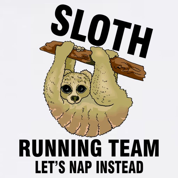 Sloth Running Team Let's Nap Instead Garment-Dyed Sweatshirt