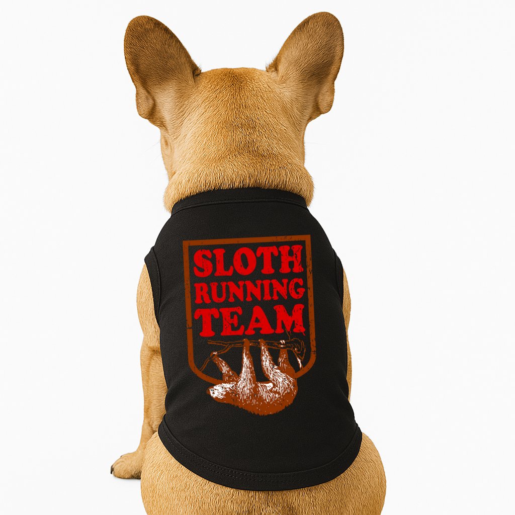 Sloth Running Team Vintage Doggie Tank