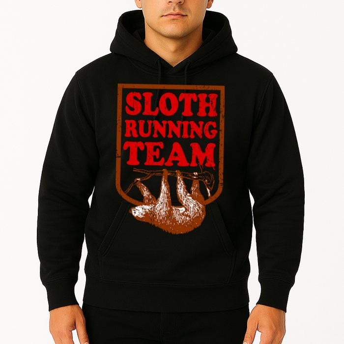 Sloth Running Team Vintage Hoodie