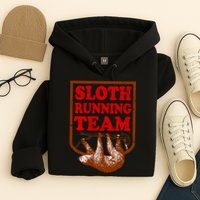 Sloth Running Team Vintage Hoodie