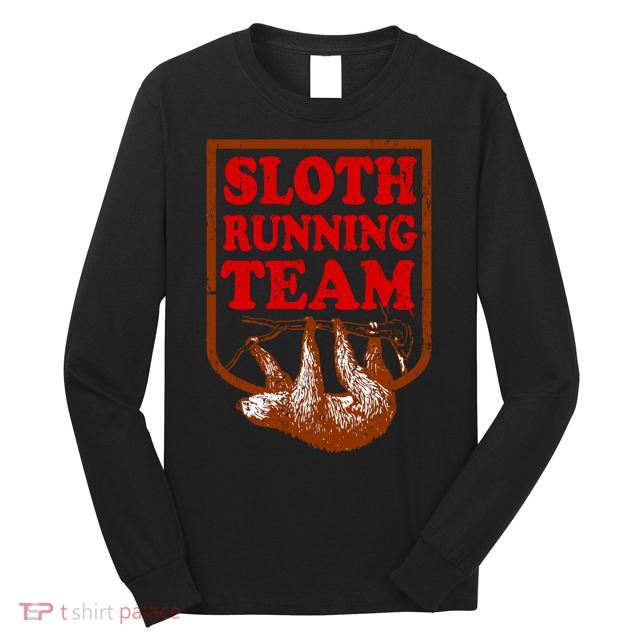 Sloth Running Team Vintage Long Sleeve Shirt