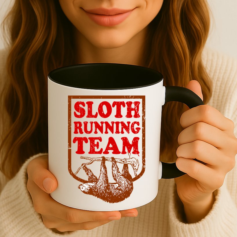 Sloth Running Team Vintage Mug