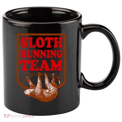 Sloth Running Team Vintage 11oz C Handle Ceramic Mug