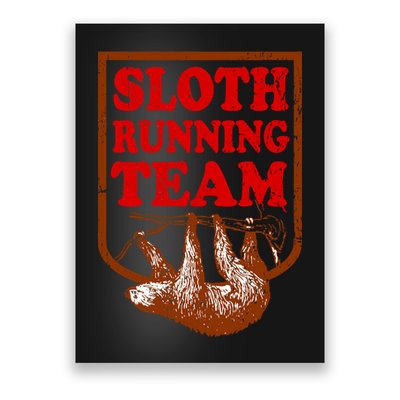 Sloth Running Team Vintage Poster