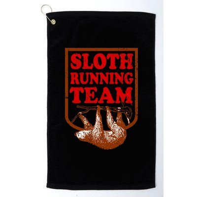 Sloth Running Team Vintage Platinum Collection Golf Towel