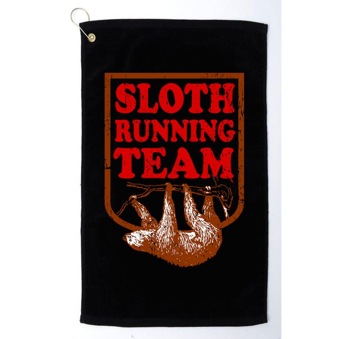 Sloth Running Team Vintage Golf Towel