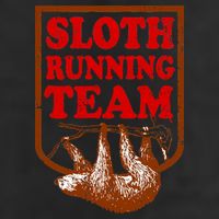 Sloth Running Team Vintage Golf Towel