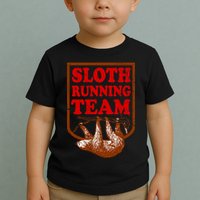 Sloth Running Team Vintage Toddler T-Shirt