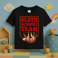 Sloth Running Team Vintage Toddler T-Shirt