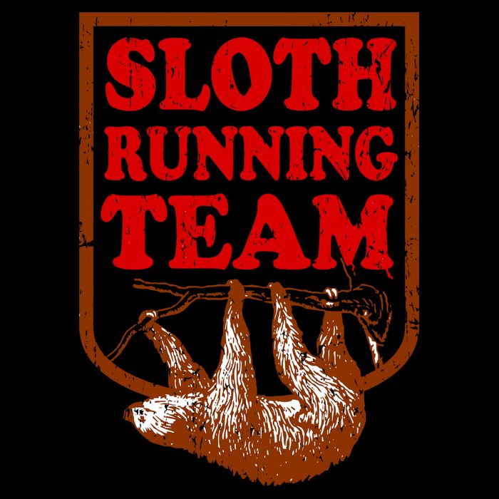 Sloth Running Team Vintage Toddler T-Shirt