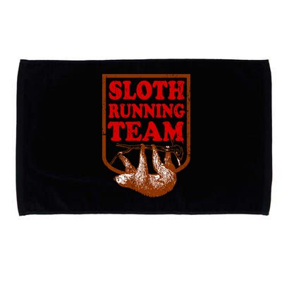 Sloth Running Team Vintage Microfiber Hand Towel