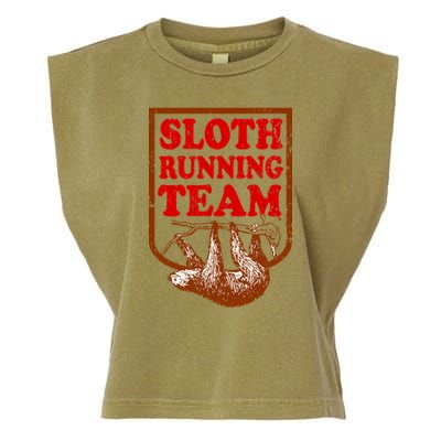Sloth Running Team Vintage Garment-Dyed Women's Muscle Tee