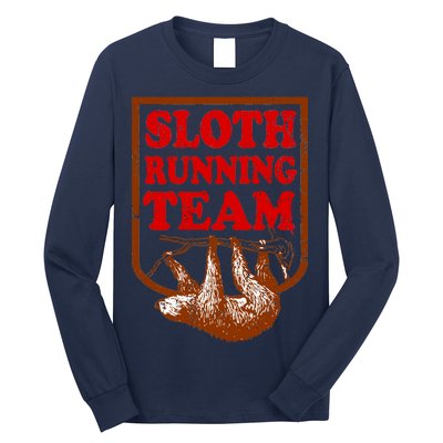 Sloth Running Team Vintage Long Sleeve Shirt