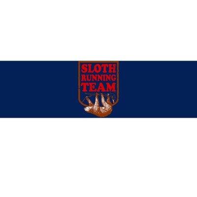 Sloth Running Team Vintage Bumper Sticker