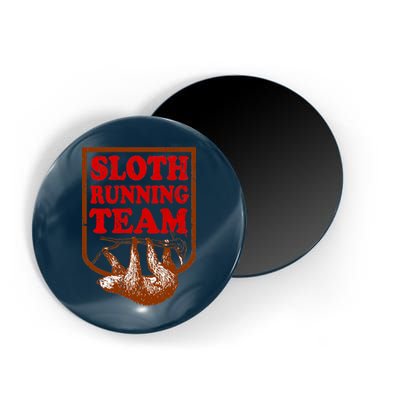 Sloth Running Team Vintage Magnet