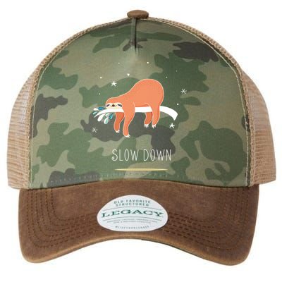 Sloth Slow Down Legacy Tie Dye Trucker Hat