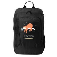 Sloth Slow Down City Backpack