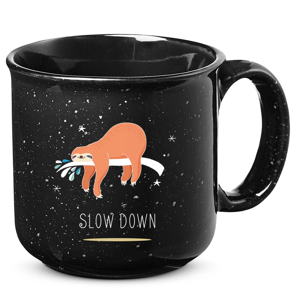 Sloth Slow Down 15oz Campfire Ceramic Mug