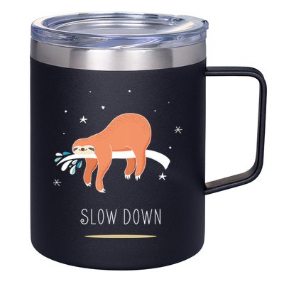 Sloth Slow Down 12oz Stainless Steel Coffee Mug