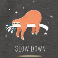 Sloth Slow Down Vector Backpack