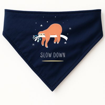 Sloth Slow Down USA-Made Doggie Bandana