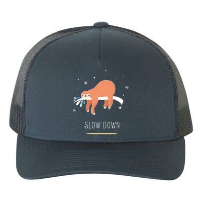 Sloth Slow Down Yupoong Adult 5-Panel Trucker Hat
