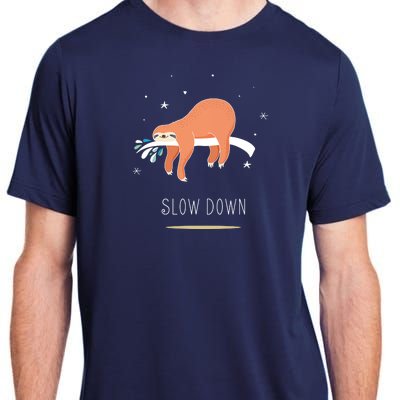 Sloth Slow Down Adult ChromaSoft Performance T-Shirt