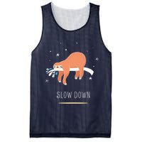 Sloth Slow Down Mesh Reversible Basketball Jersey Tank