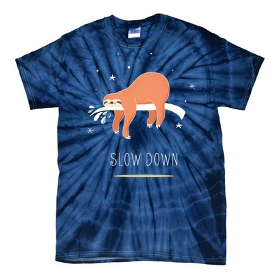 Sloth Slow Down Tie-Dye T-Shirt