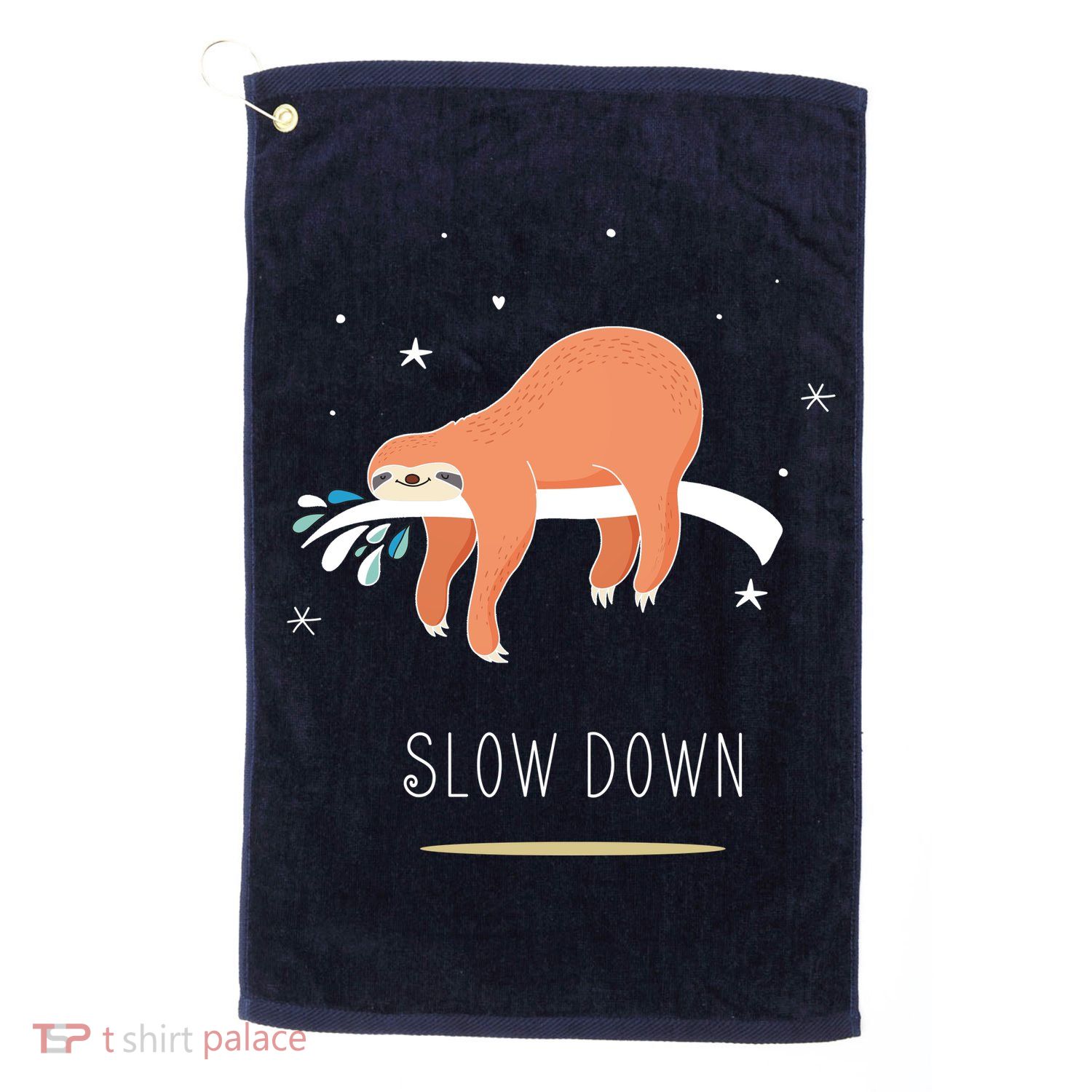 Sloth Slow Down Golf Towel