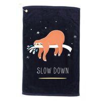 Sloth Slow Down Golf Towel