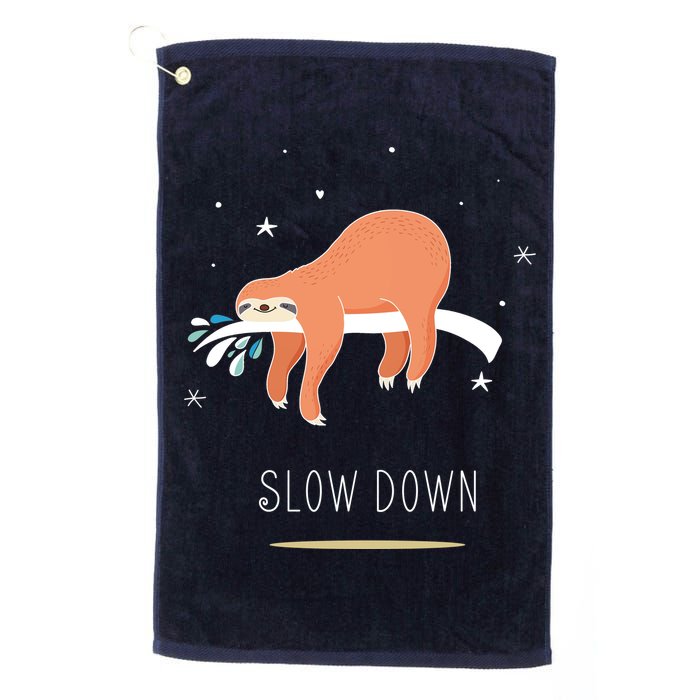 Sloth Slow Down Golf Towel