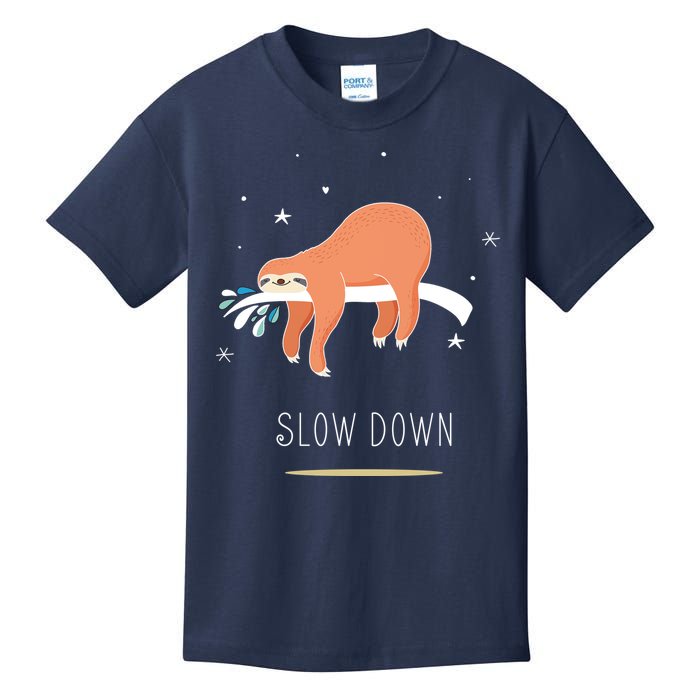 Sloth Slow Down Kids T-Shirt