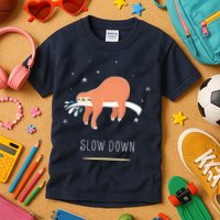 Sloth Slow Down Kids T-Shirt