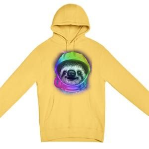 Sloth Spaceman Premium Pullover Hoodie