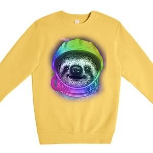 Sloth Spaceman Premium Crewneck Sweatshirt