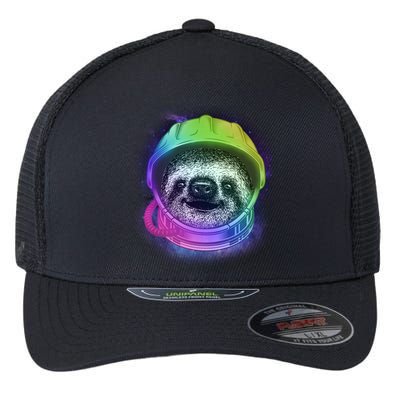 Sloth Spaceman Flexfit Unipanel Trucker Cap