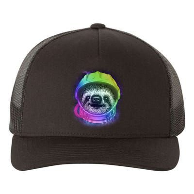 Sloth Spaceman Yupoong Adult 5-Panel Trucker Hat