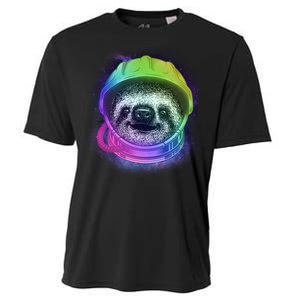 Sloth Spaceman Cooling Performance Crew T-Shirt