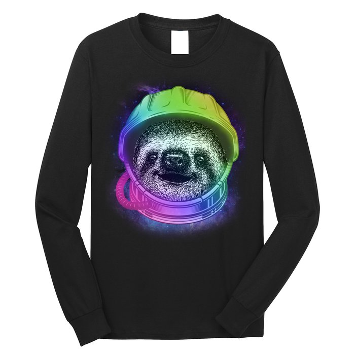 Sloth Spaceman Long Sleeve Shirt