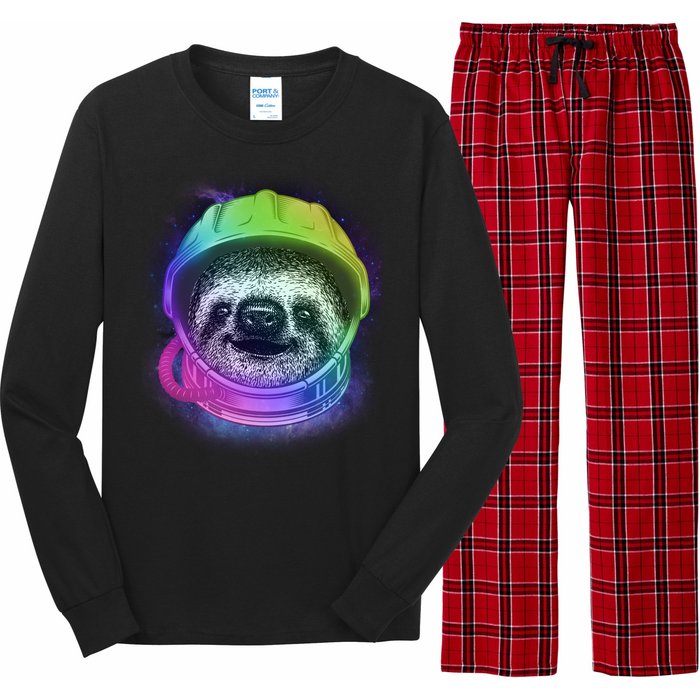 Sloth Spaceman Long Sleeve Pajama Set