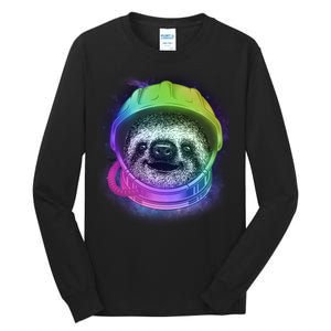 Sloth Spaceman Tall Long Sleeve T-Shirt