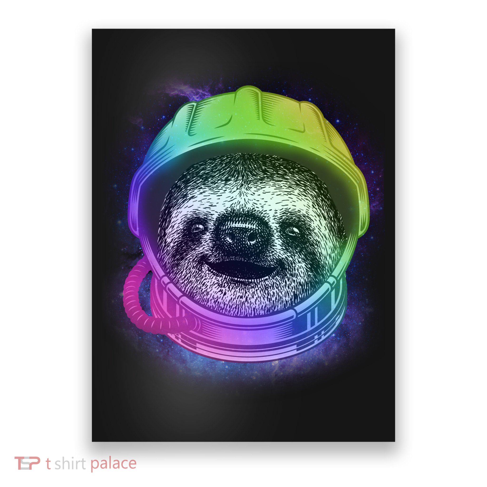 Sloth Spaceman Poster