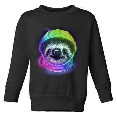 Sloth Spaceman Toddler Sweatshirt