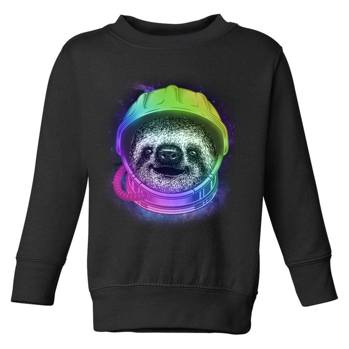 Sloth Spaceman Toddler Sweatshirt