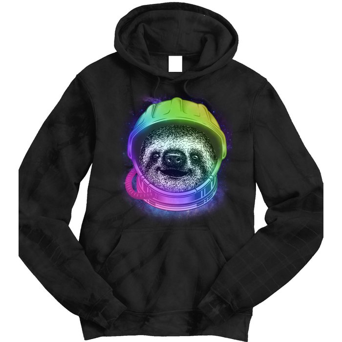 Sloth Spaceman Tie Dye Hoodie